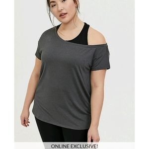 Torrid (2,4) Active Wicking Off-Shoulder Tee